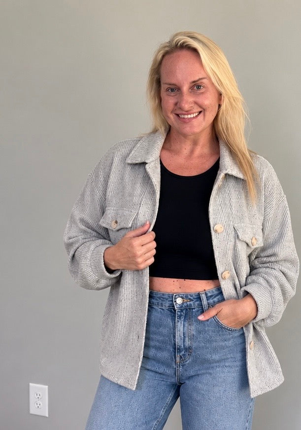 Grey Shacket