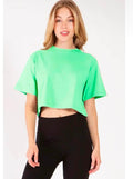 Lime green crop top