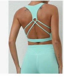 Quick drying yoga sports bra